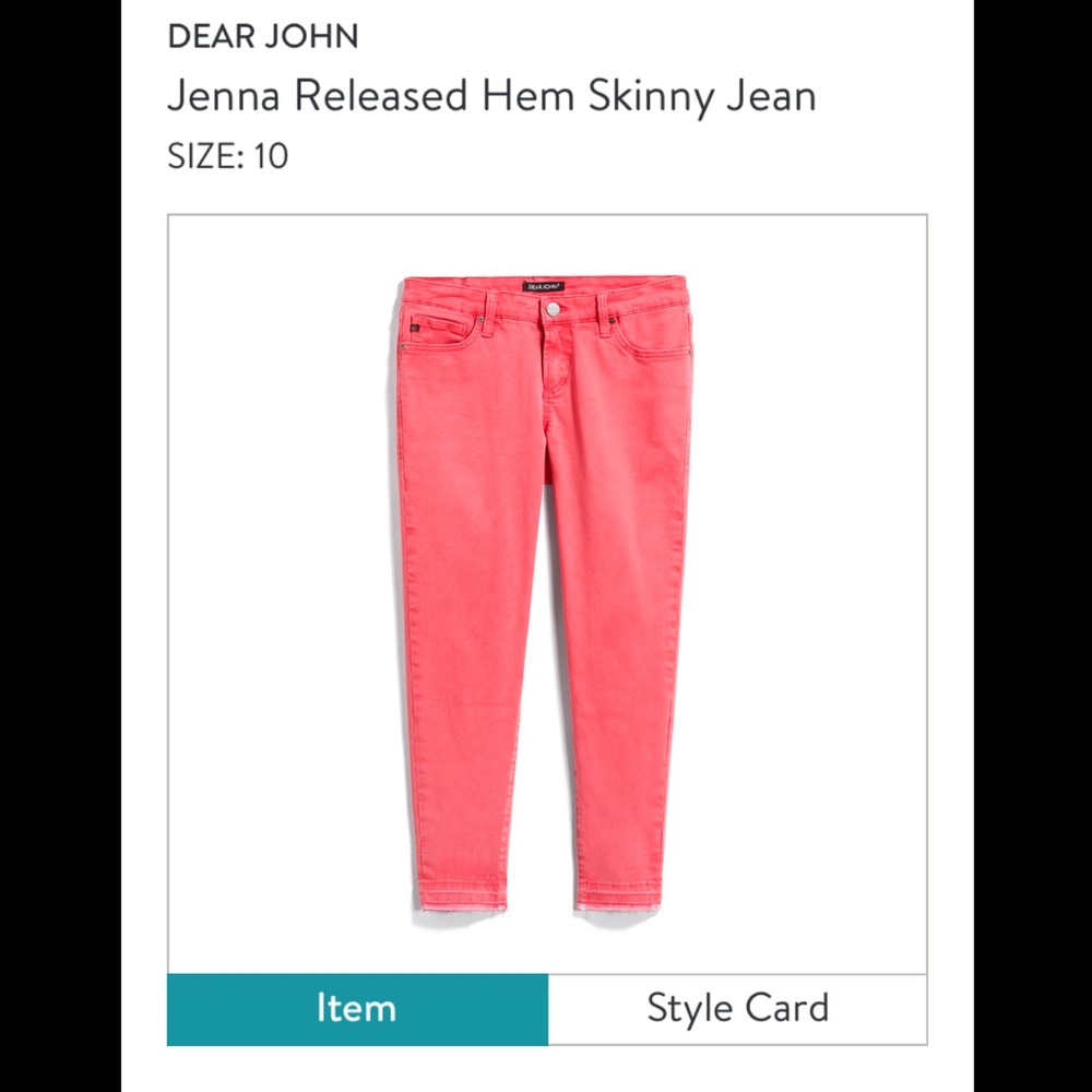 Dear John Jenna Released Hem Skinny Jean